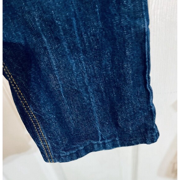 DICKIES Jeans Ladies Sz34 Relaxed Fit Ripped Dark Wash 28in Inseam 38In Outseam - Picture 5 of 11